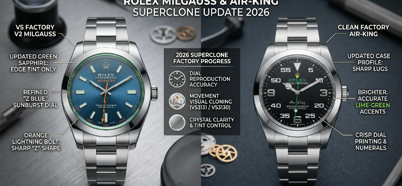 Rolex Milgauss & Air-King Superclone