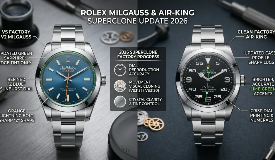 Rolex Milgauss & Air-King Superclone