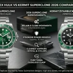 Rolex Hulk vs Kermit Superclone 2026